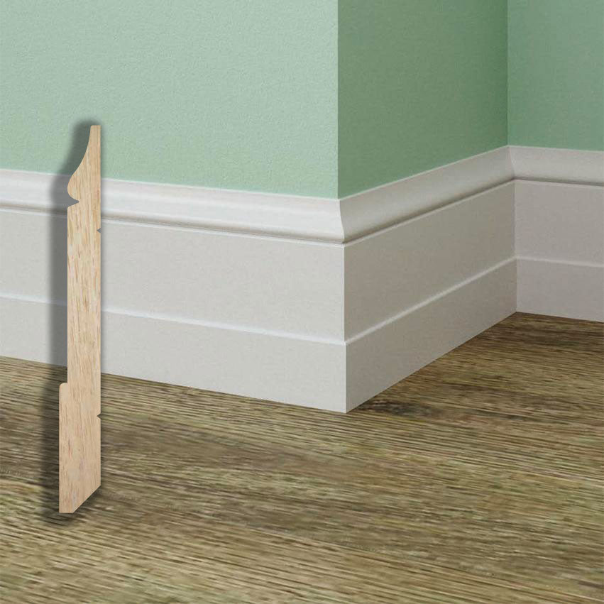 96ML BATTISCOPA legno MASSELLO ALTO MOD. IMPERIALE 140X15 - Eternal Parquet