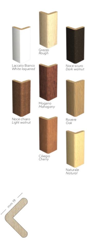 Paraspigolo profilo angolare Salvangoli ad Elle Legno massiccio di AYOUS 19X19 - Eternal Parquet