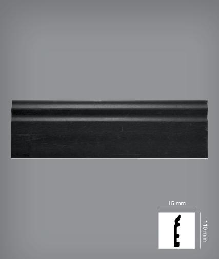 Battiscopa passacavo DUCALE in polistrutturato inscalfibile ML 24 4 colori 15x110 - Eternal Parquet