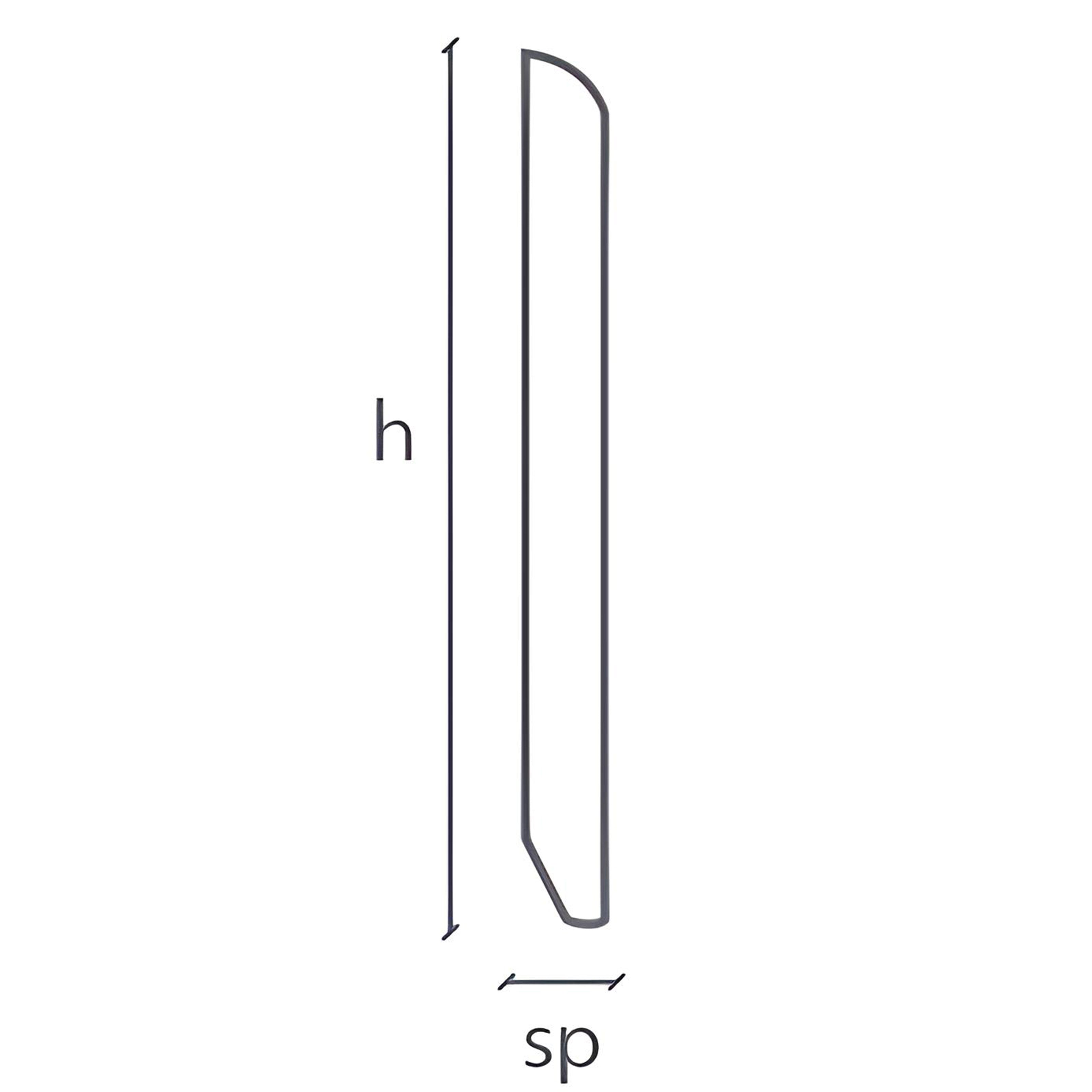 96ML di Battiscopa Zoccolino BC multistrato impiallacciato 70x10mm in tutte le essenze - Eternal Parquet