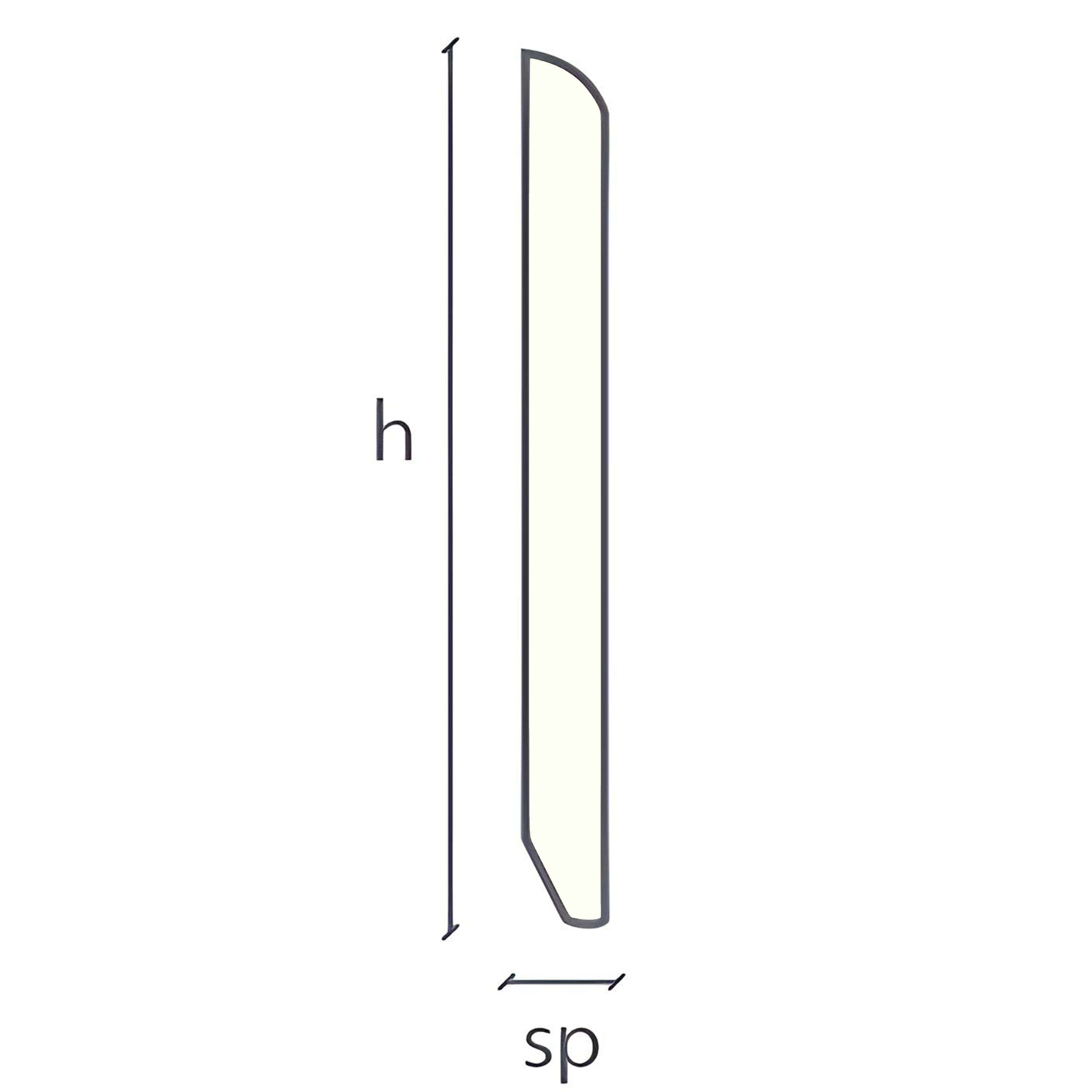 Battiscopa Zoccolino BC legno multistrato impiallacciato 70x10mm in tutte le essenze - Eternal Parquet
