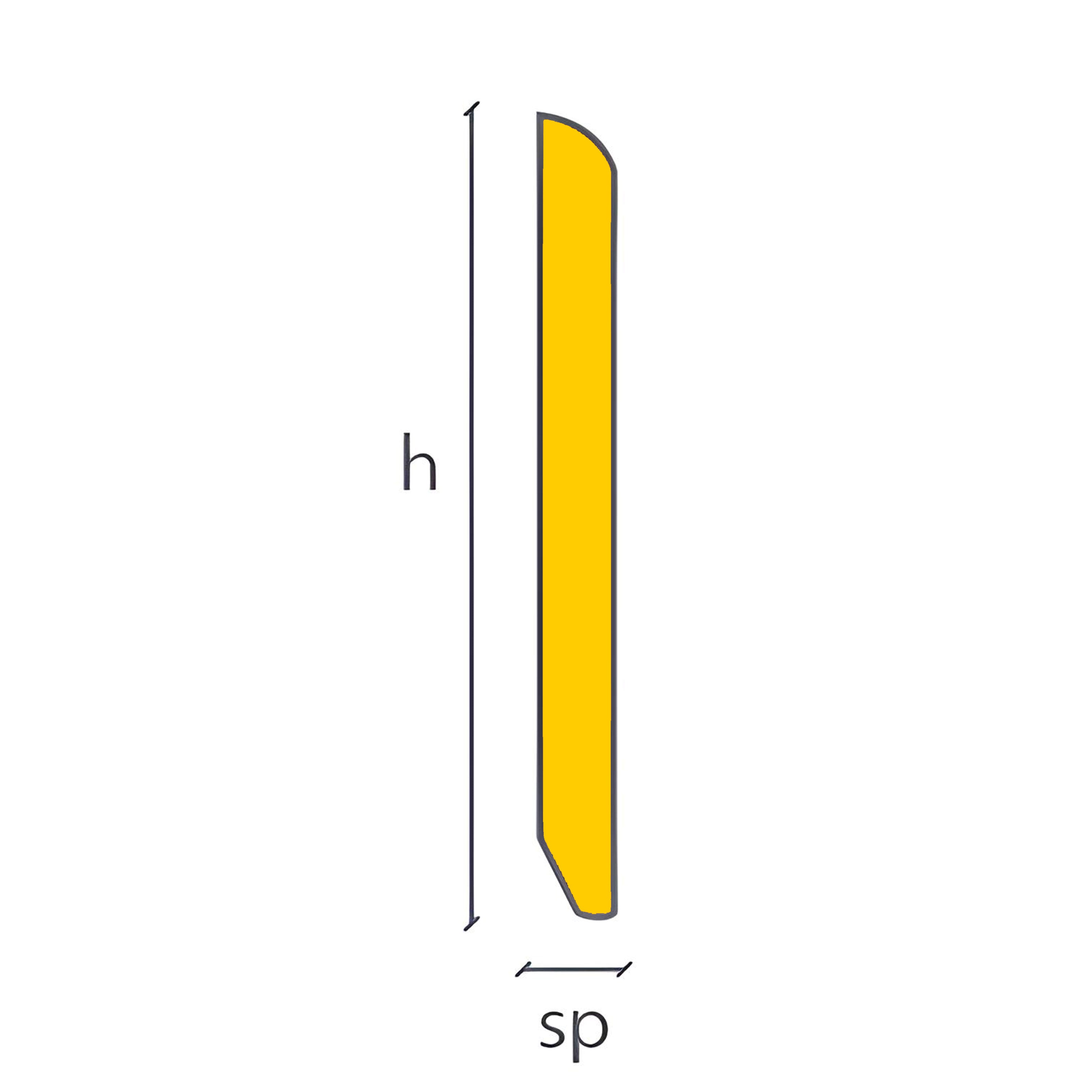 Battiscopa Zoccolino BC in legno multistrato 80X13mm in colori RAL - Eternal Parquet