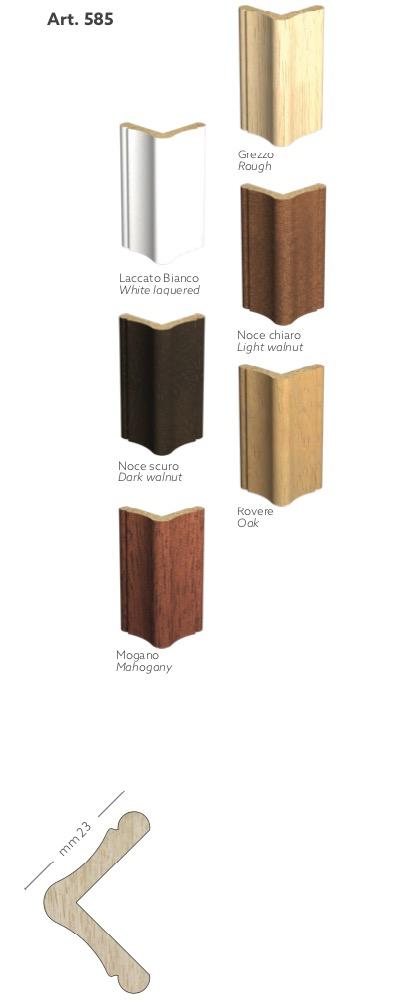 120ML Paraspigolo profilo angolare Salvangoli ad Elle Legno AYOUS Ducale 23x23 - Eternal Parquet