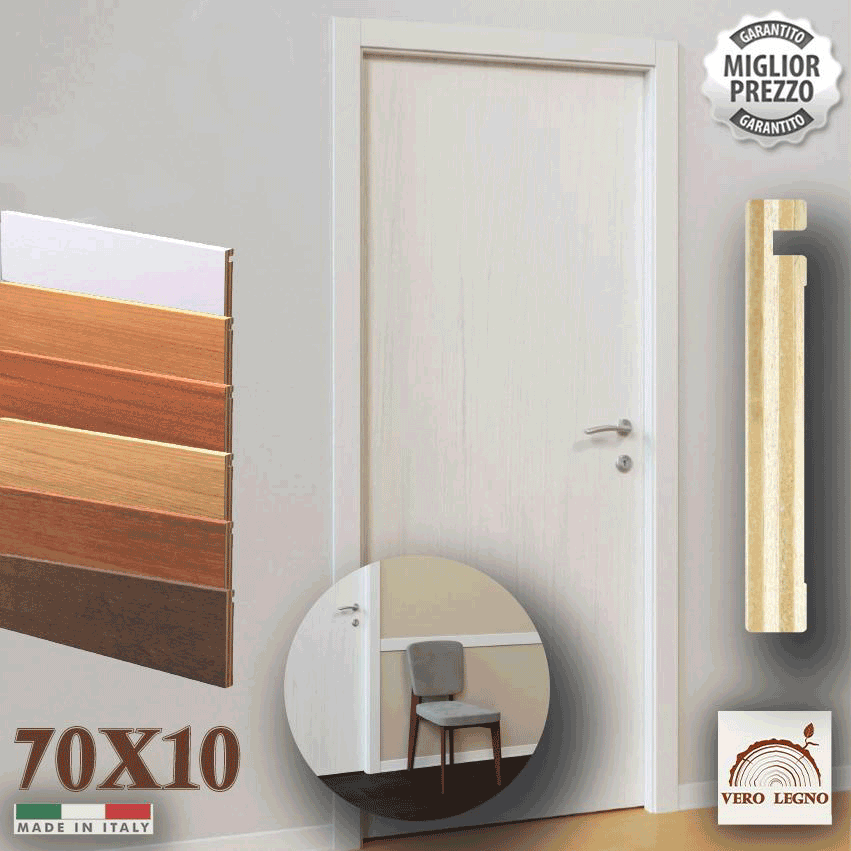 mostrine in legno massello