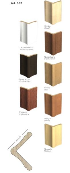 90 ML Paraspigolo angolare Salva Angoli ad Elle in Legno massiccio Ducale 28x28 - Eternal Parquet