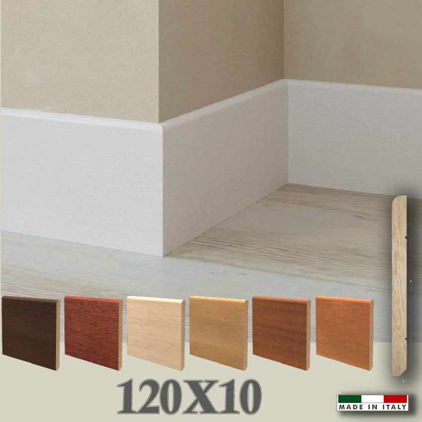 96ML BATTISCOPA in legno MASSICCIO/MASSELLO BECCO DI CIVETTA 120X10 - Eternal Parquet
