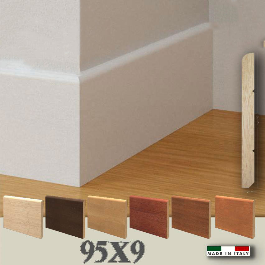 96ML BATTISCOPA legno MASSELLO AYOUS ALTO BECCO DI CIVETTA 95X9 - Eternal Parquet