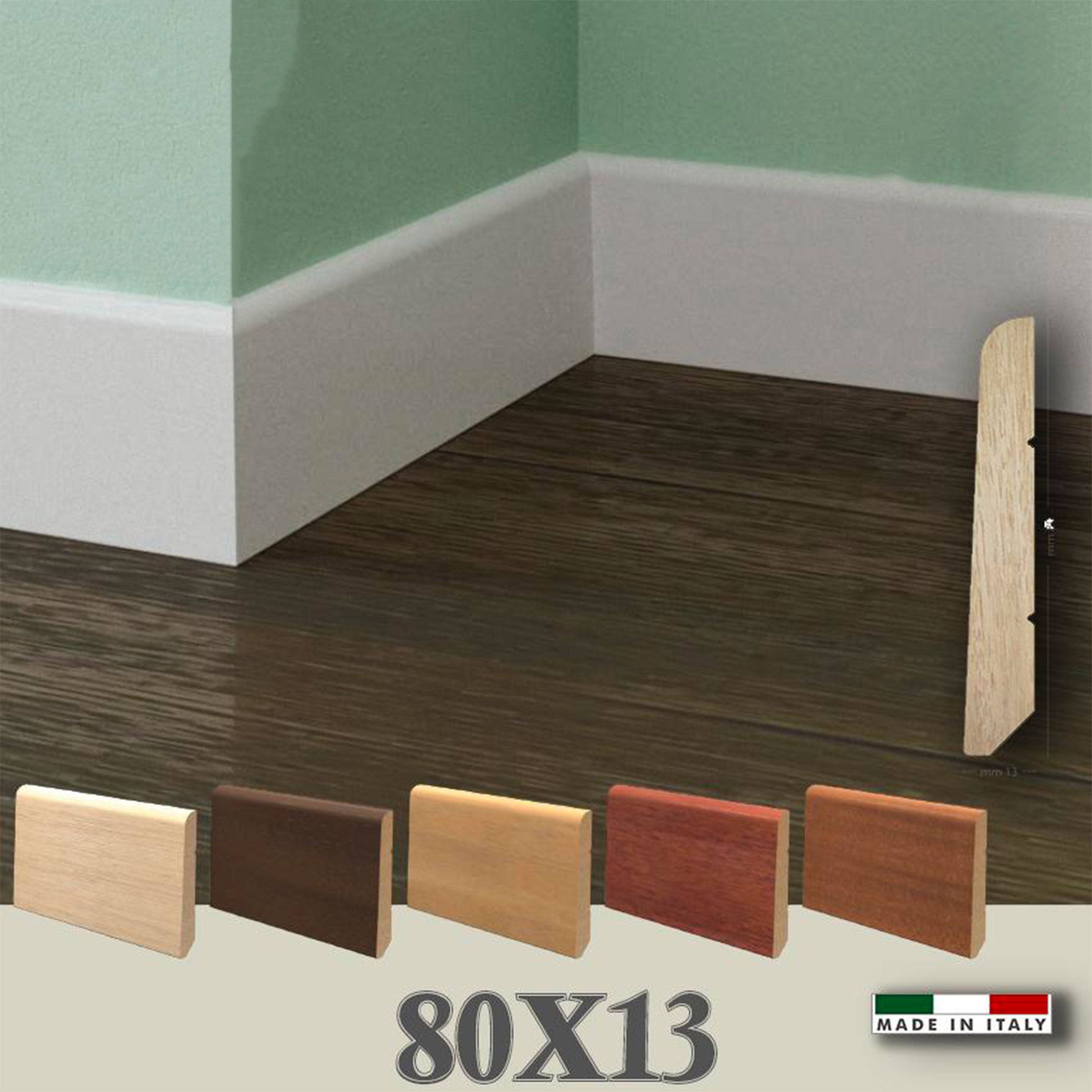 96ML BATTISCOPA legno MASSICCIO/MASSELLO INCLINATO BC 80X13 - Eternal Parquet