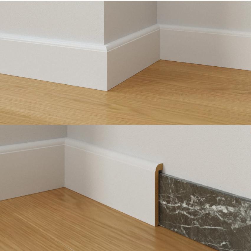 BATTISCOPA in legno Zoccolino MASSELLO COPRIMARMO COPRIVECCHIO 95X17 VARI COLORI - Eternal Parquet