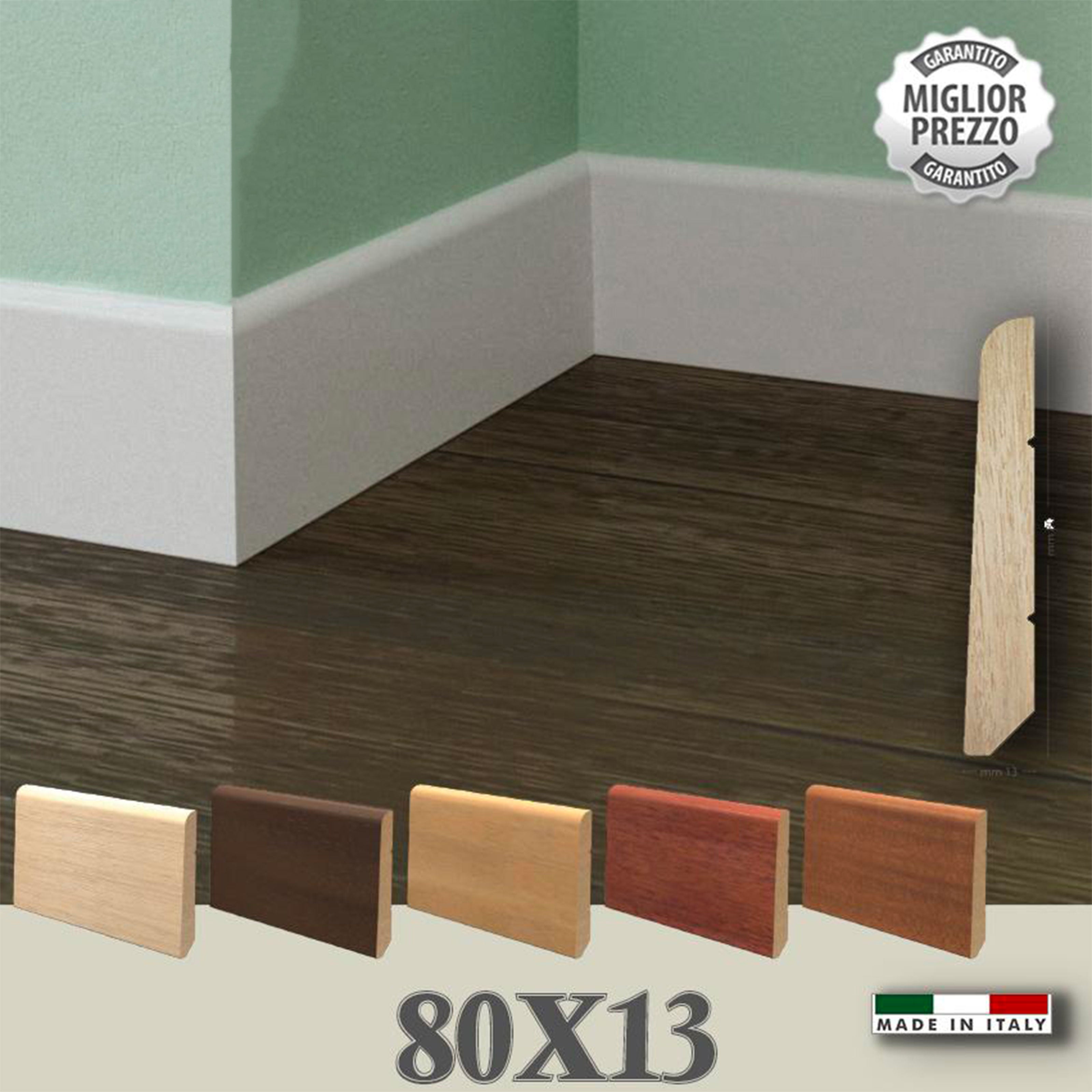 BATTISCOPA in legno Zoccolino MASSELLO FURBO INCLINATO BC 80X13 (prezzo al metro lineare) - Eternal Parquet