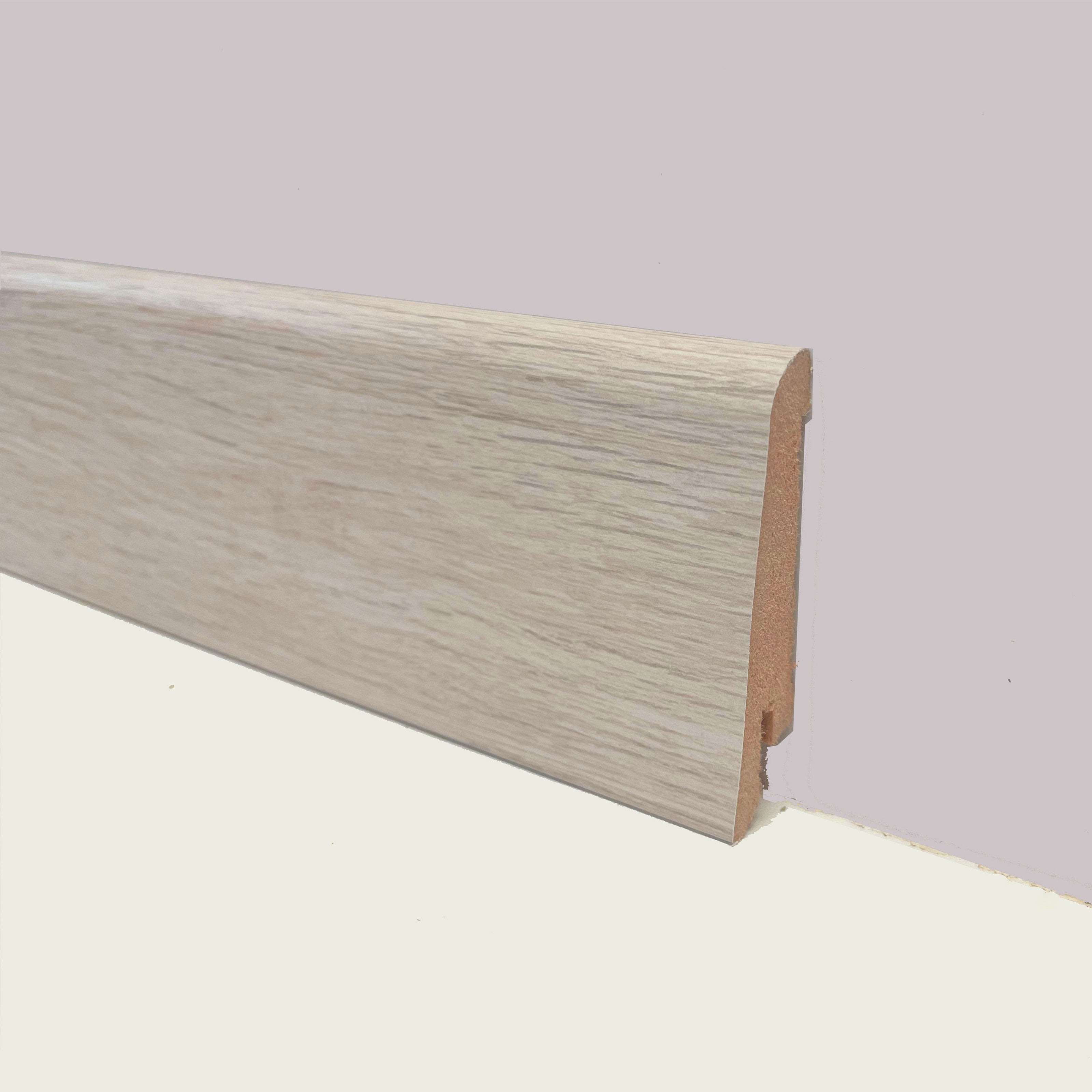 €1,69 - BATTISCOPA ZOCCOLINO in FIBRA DI LEGNO 60x15 Vari decori, Parquet, Laminati, SPC, LVT Eternal Parquet