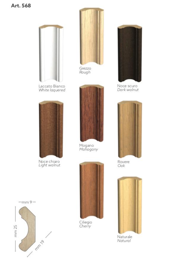 LEVANGOLI Angoli interni angolari basolino in Legno massello di Ayous 19x25x9 - Eternal Parquet