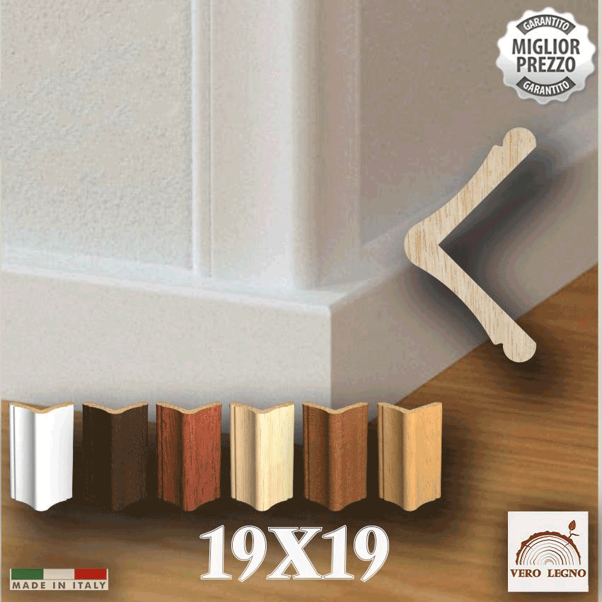Paraspigolo profilo angolare Salvangoli ad Elle Legno di AYOUS per Ducale 19x19 - Eternal Parquet