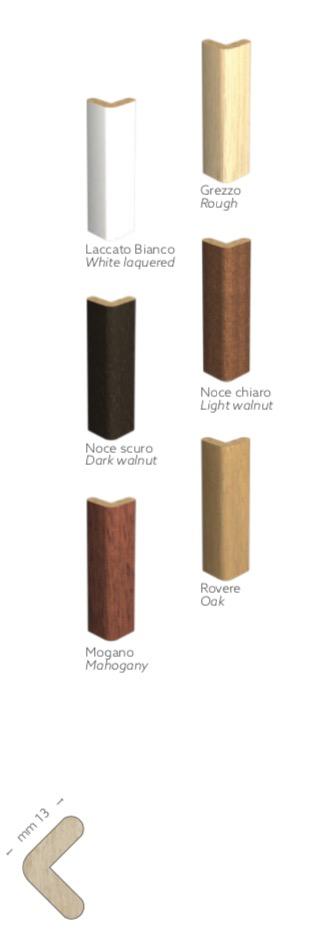Paraspigolo profilo angolare Salvangoli ad Elle Legno massiccio di AYOUS 13X13 - Eternal Parquet