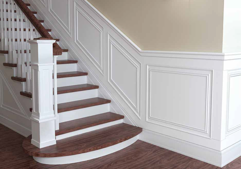 2,2mq di Boiserie in Duropolimero Polistrutturato Mod.Dallas L200xH110 anche scale - Eternal Parquet