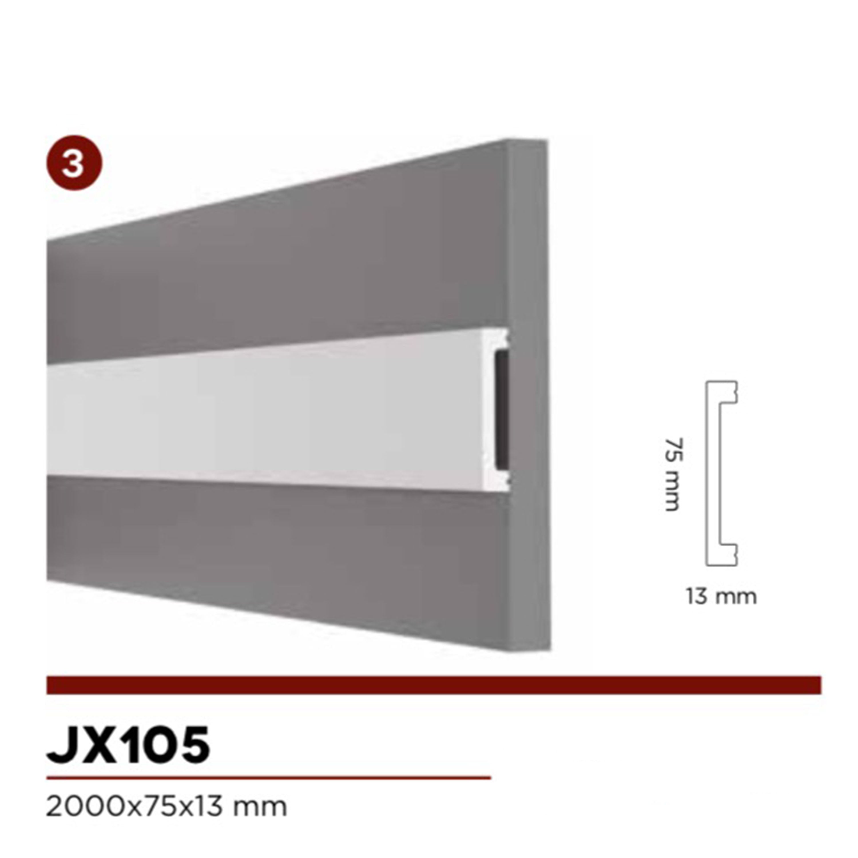 3,4mq di Boiserie in Duropolimero Polistrutturato Mod.ATLANTA L2xH1,7mt - Eternal Parquet