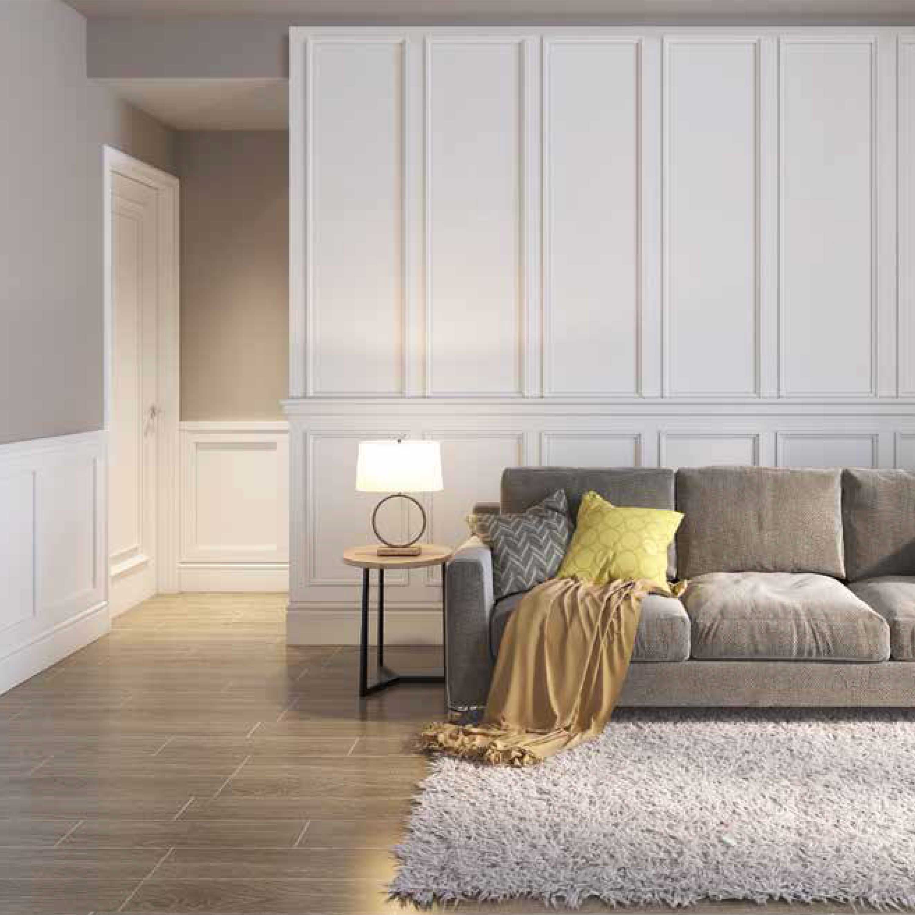 5,5mq di Boiserie in Duropolimero Polistrutturato Mod.Boston parete intera 2x2,7mt - Eternal Parquet