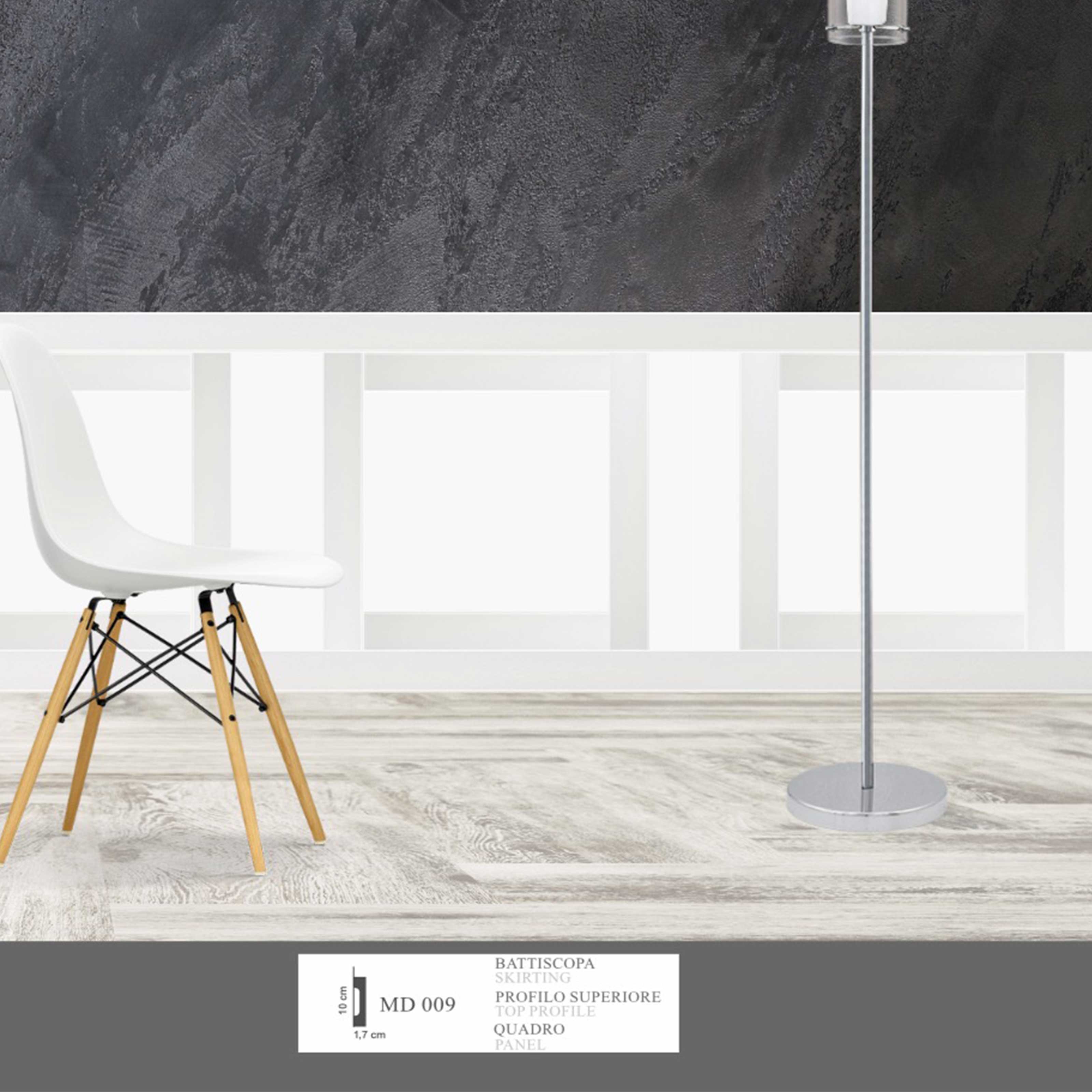 KIT 2mq di Boiserie Già tagliate Autoadesive in Polistrutturato pronte in 5min Mod. ILARIA - Eternal Parquet