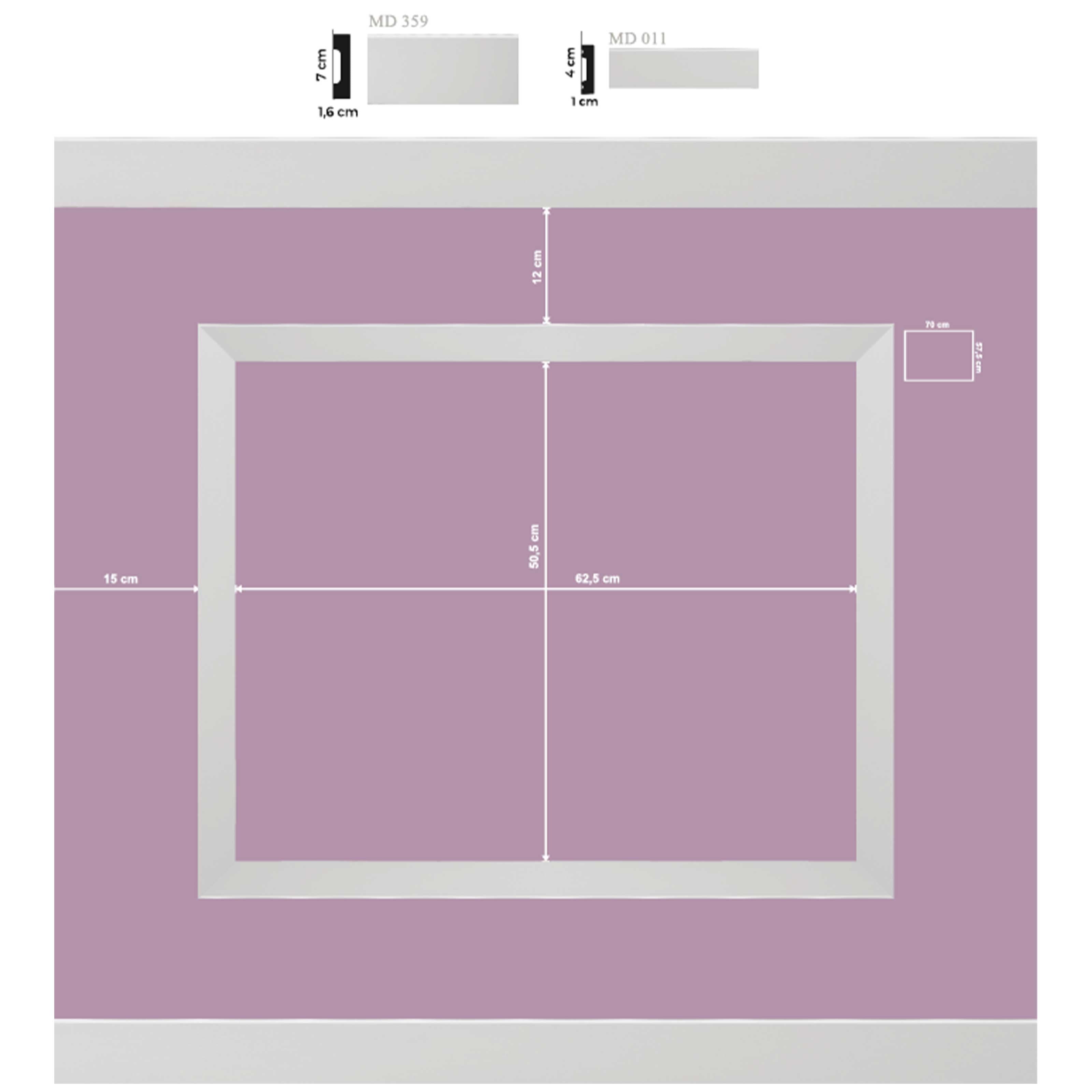 KIT 2mq di Boiserie Già tagliate Autoadesive in Polistrutturato pronte in 5min Mod. NADIA - Eternal Parquet