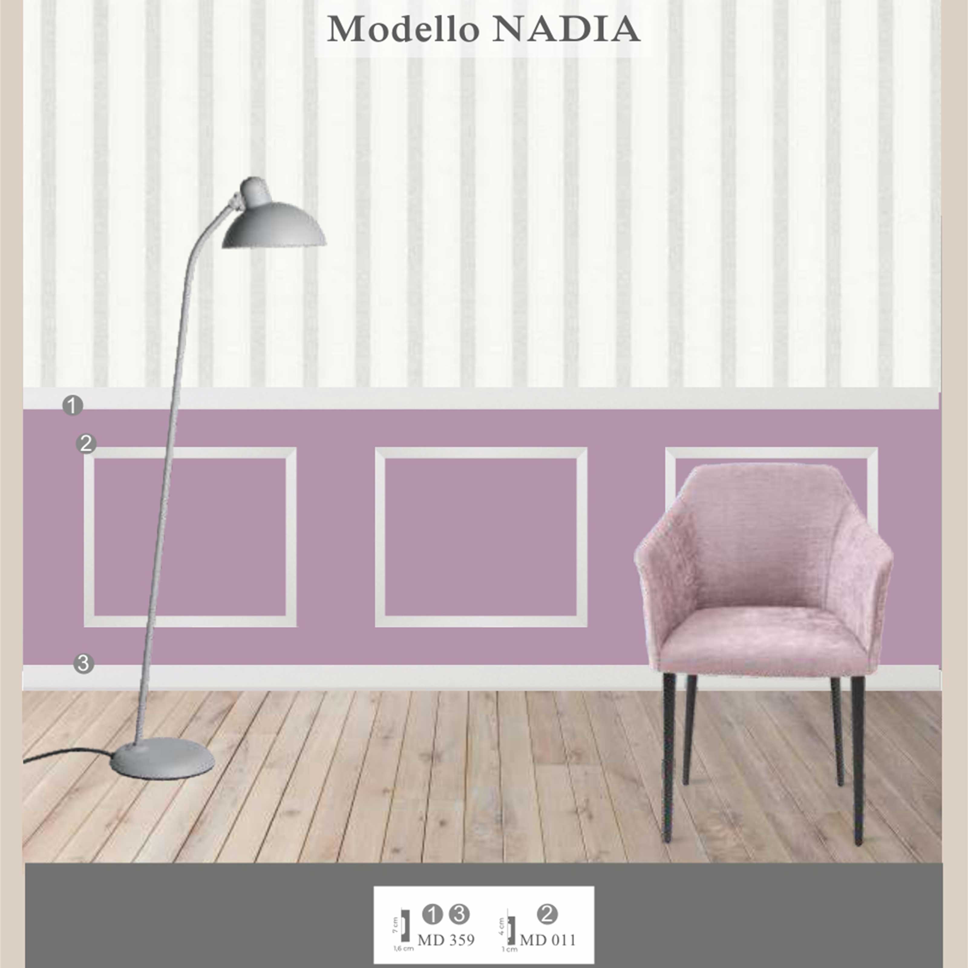 KIT 2mq di Boiserie Già tagliate Autoadesive in Polistrutturato pronte in 5min Mod. NADIA - Eternal Parquet