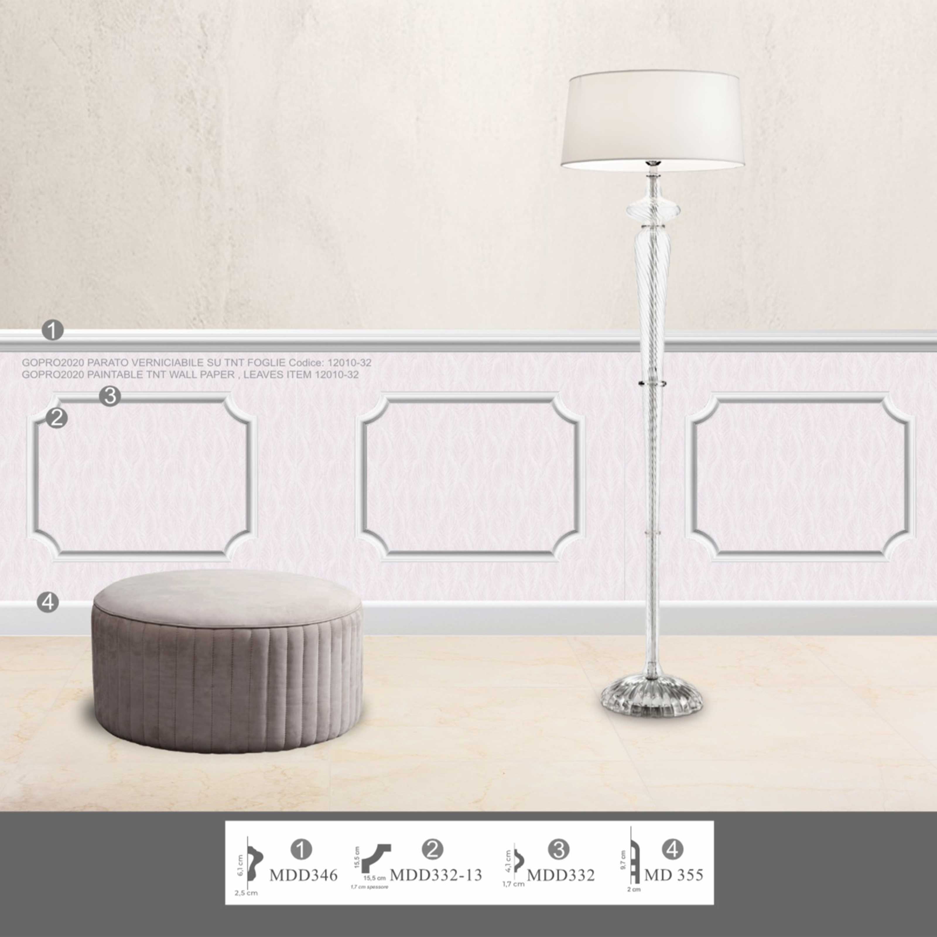 KIT 2mq di Boiserie Già tagliate Autoadesive in Polistrutturato pronte in 5min Mod. NICOLE - Eternal Parquet