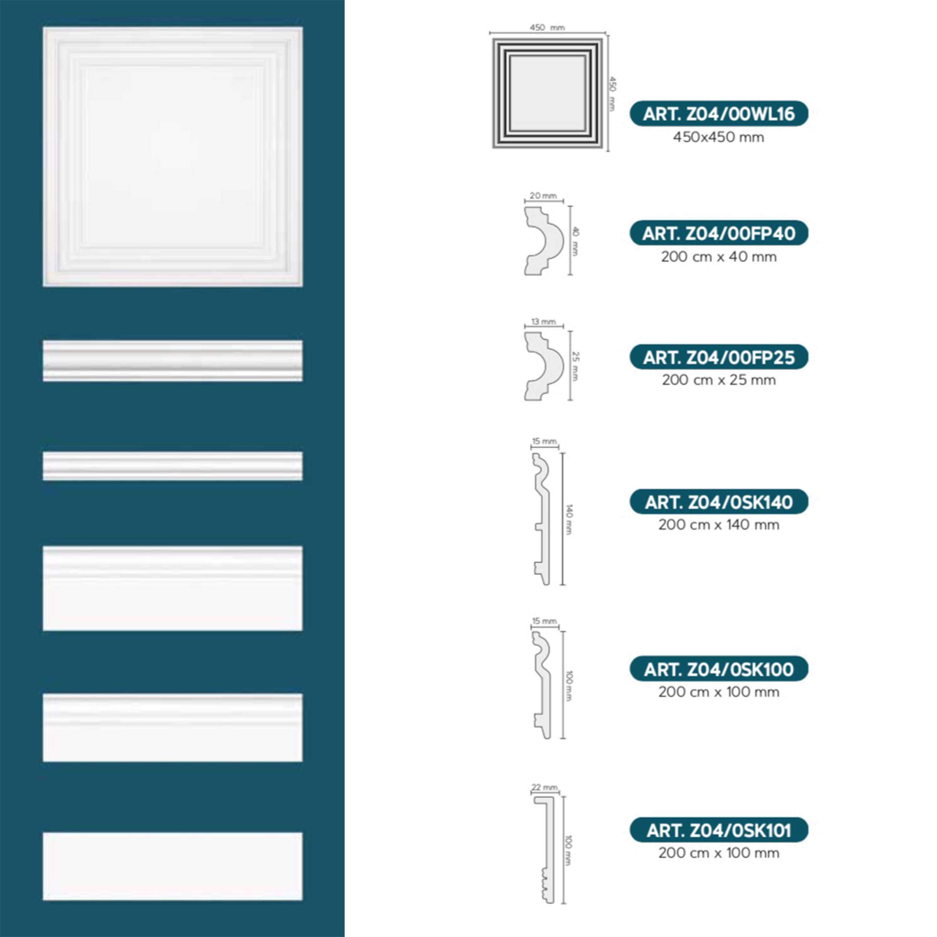 Pannello e accessori per Boiserie cassettoni in Polistrutturato - Duropolimero + soluzioni, idee e progetti. - Eternal Parquet