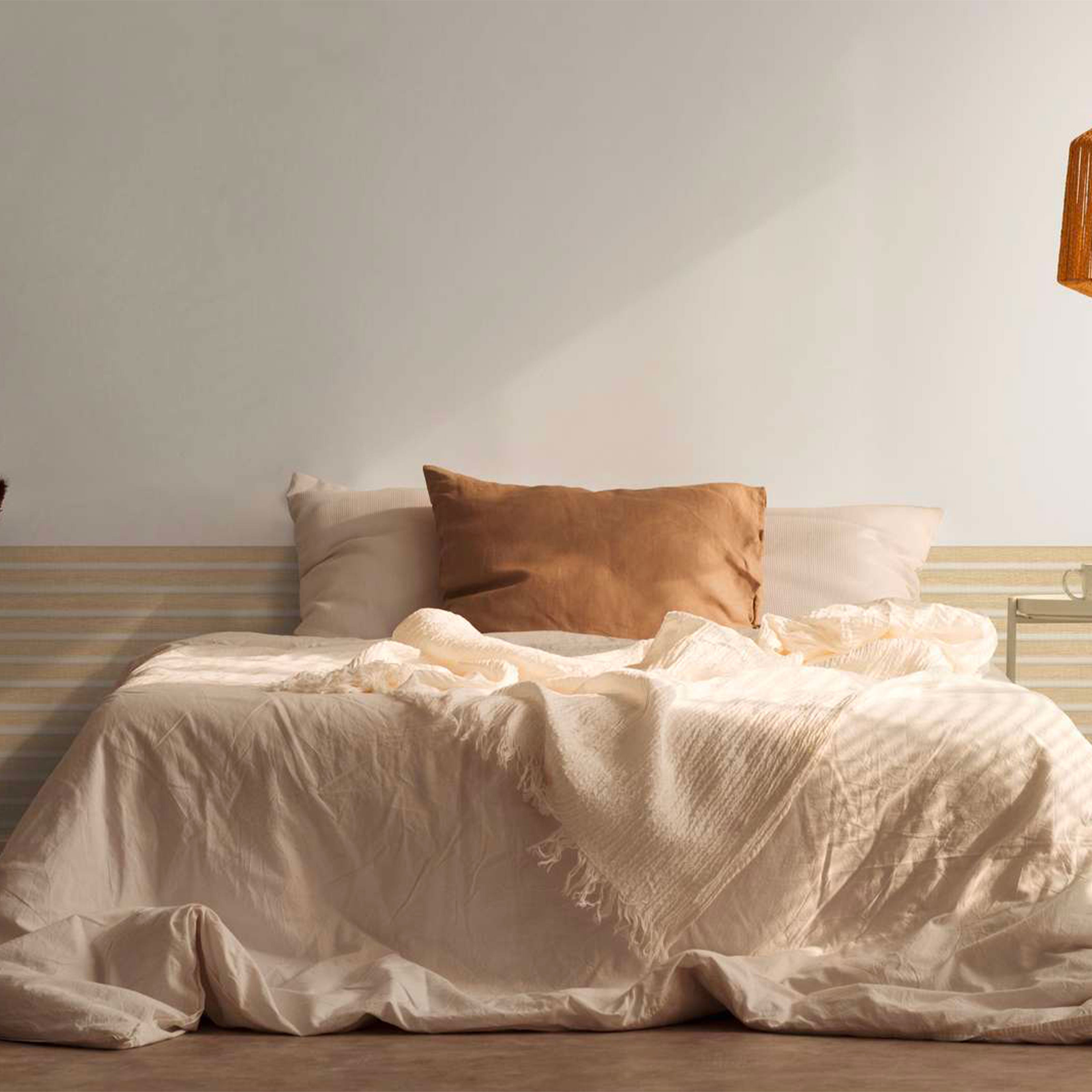 Rotolo da 5 mq di Carta da Parati LAMELLI LEGNO MILLERIGHE 3D effetto Boiserie SBIANCATO - Eternal Parquet