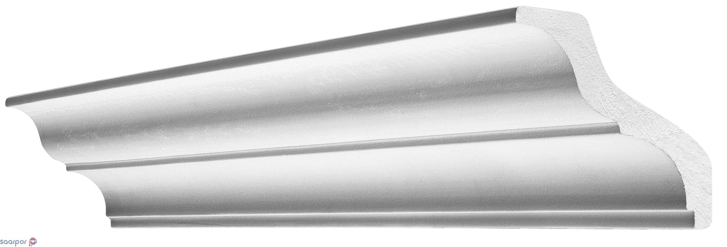 30ML di Cornice in polistirolo per soffitto modello "ARANCIA" (15 aste da 2ML) - Eternal Parquet