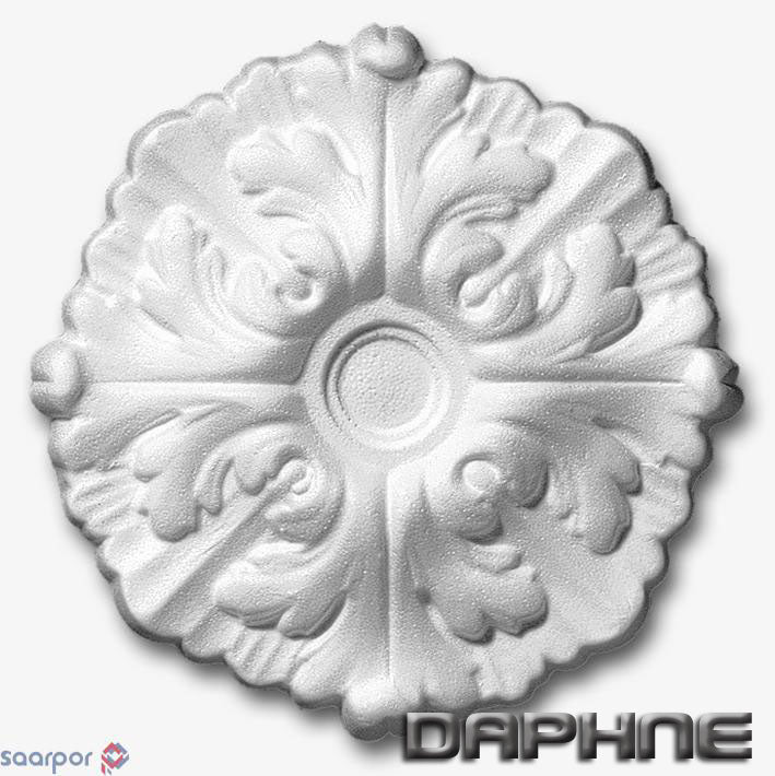 Rosone in polistirolo per soffitto modello DAPHNE diametro cm22 - Eternal Parquet