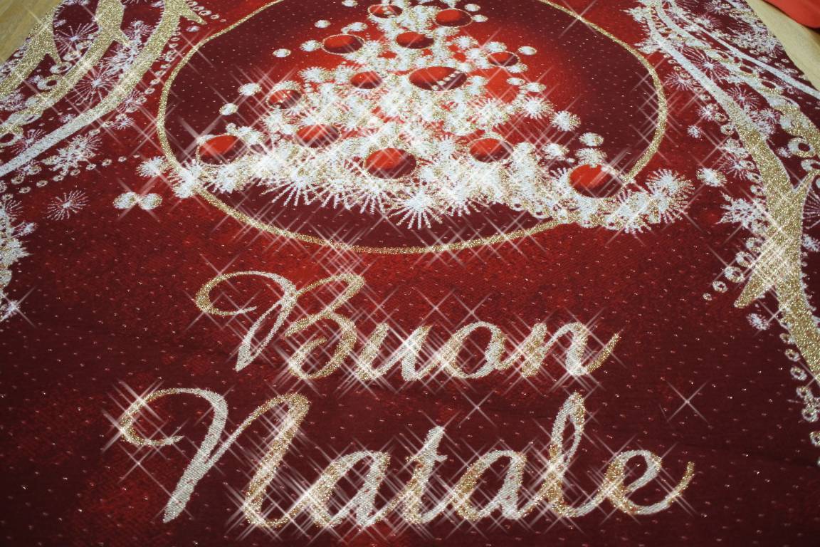 PASSATOIA TAPPETO NATALIZIO LUCCICANTE GLITTERATO per feste fiere casa e negozi - Eternal Parquet