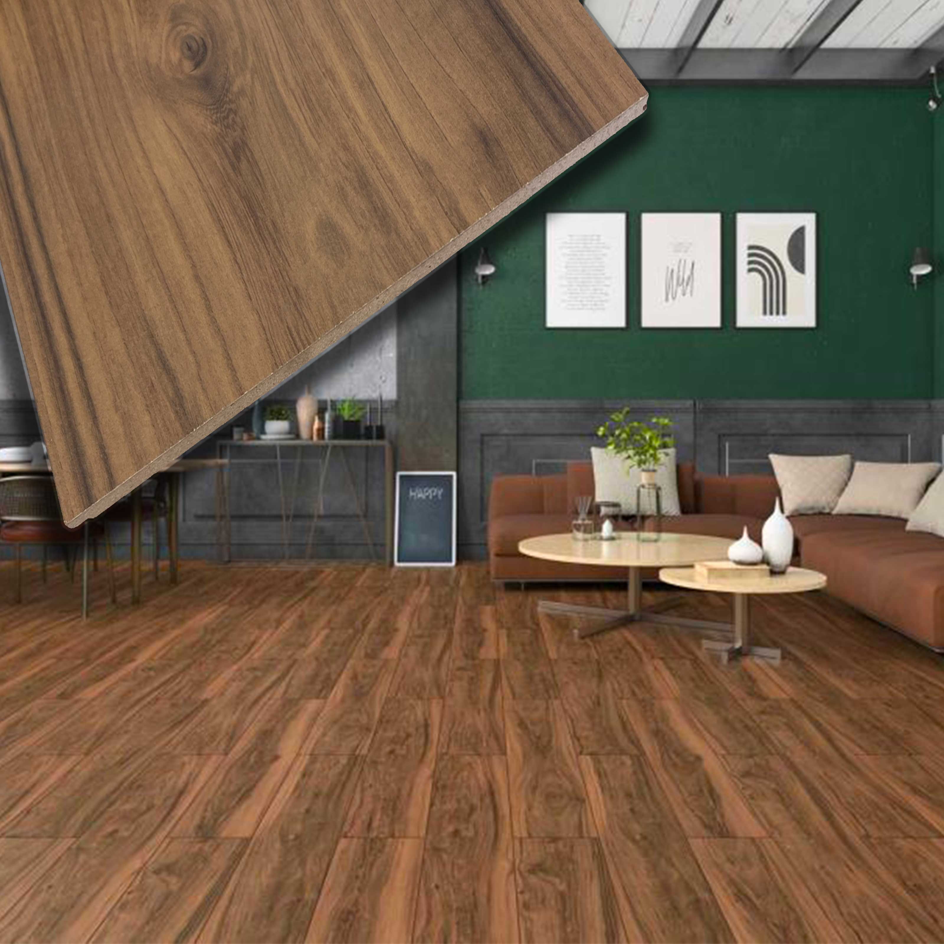 Pavimento in laminato 8mm Click Spazzolato bisellato NOCE AMERICANO 197x1205 - Eternal Parquet