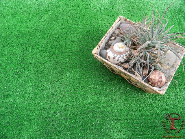 Prato in erba sintetica ROTOLO DA 50MQ tufting 100% polypropylene da 8mm (2mtx25) verde - Eternal Parquet