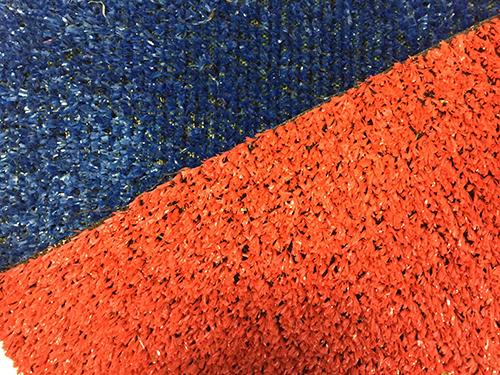 Prato in erba sintetica ROTOLO DA 50MQ (2mtx25) tufting 100% polypropylene da 8mm colori blu e rosso - Eternal Parquet