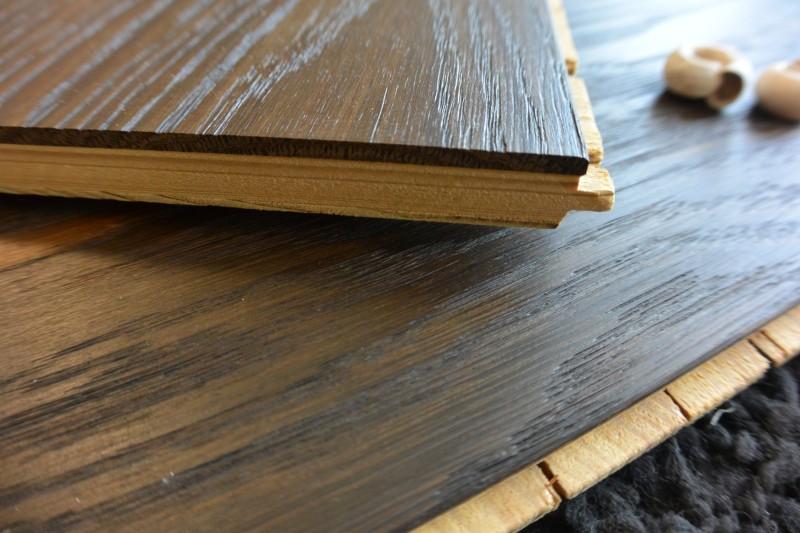 Maxilistone prefinito EKO SUBLIME PLANK mod.NIGHTFALL 181x14x2200 in rovere TERMOTRATTATO Spazzolato oliato eco senza nodi e bisellatura 2 lati