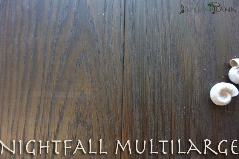 Maxilistone prefinito EKO SUBLIME PLANK mod.NIGHTFALL MULTILARGHEZZA 139/181/221x14x2200 in rovere TERMOTRATTATO Spazzolato oliato eco senza nodi e bisellatura 2 lati