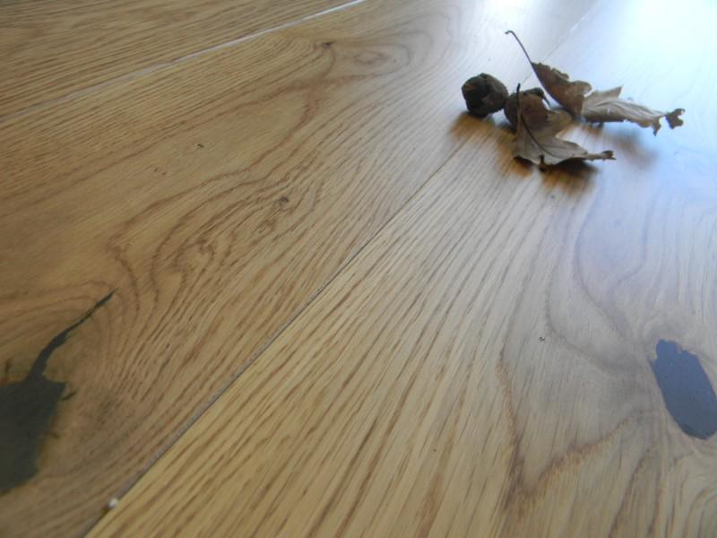 Maxilistone prefinito mod. SUNSET 221x14x2200 EKO SUBLIME PLANK in rovere verniciato eco liscio con nodi stuccati e bisellatura 2 lati - Eternal Parquet