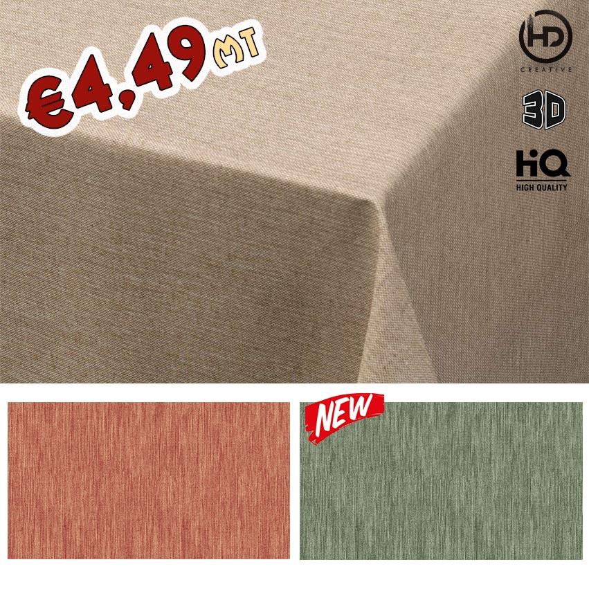 Tovaglia cerata ceratina morbida in VINILE e TNT antimacchia TEXTURE STOFFE h140 - Eternal Parquet
