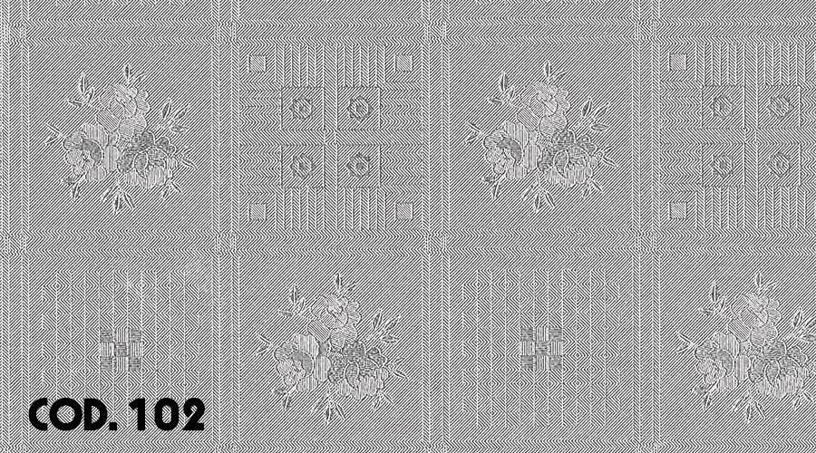 Tovaglia CRISTAL Trasparente goffrata H140 antimacchia resistente diversi decori - Eternal Parquet