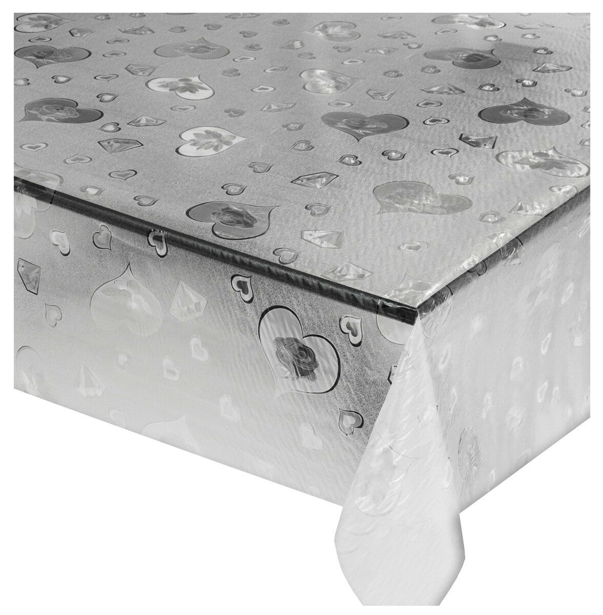 Tovaglia PVC Trasparente H140 goffrata 3D antimacchia resistente diversi decori - Eternal Parquet