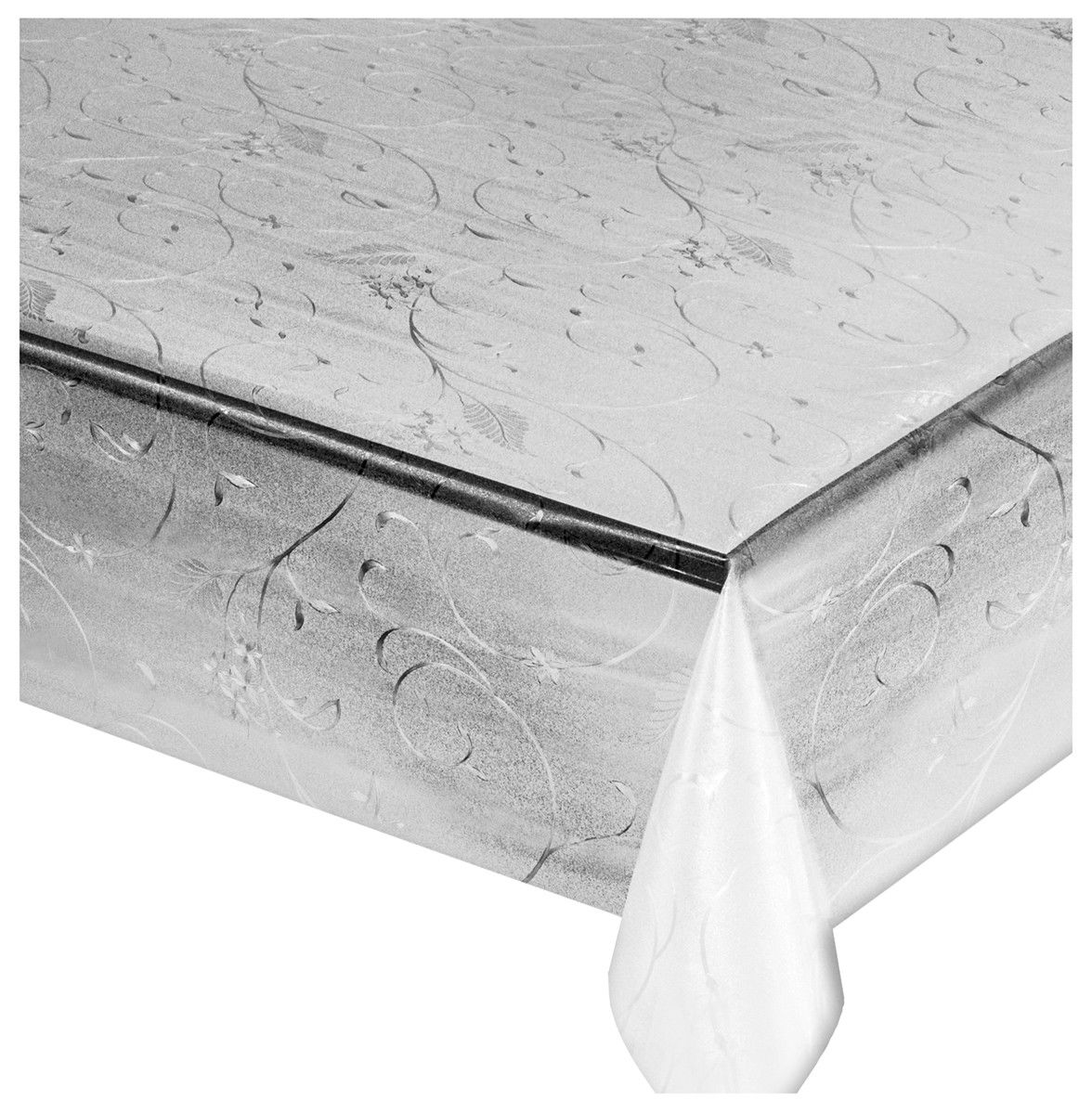 Tovaglia PVC Trasparente H140 goffrata 3D antimacchia resistente diversi decori - Eternal Parquet