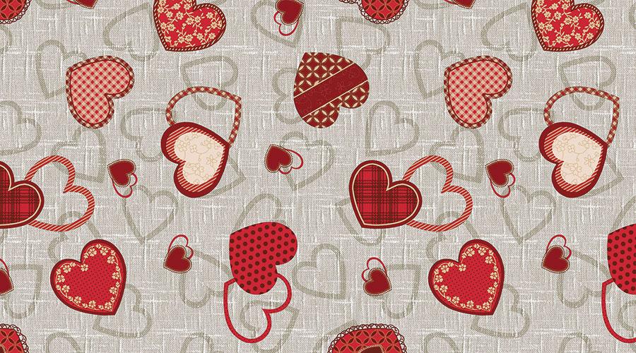 ROTOLO DA 30MT di Tovaglia cerata inceratina con decori a Fiori, Cuori, Limoni - Eternal Parquet