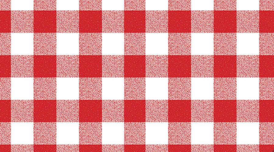 Tovaglia cerata in VINILE antimacchia rossa a quadri h140 per casa, trattorie - Eternal Parquet