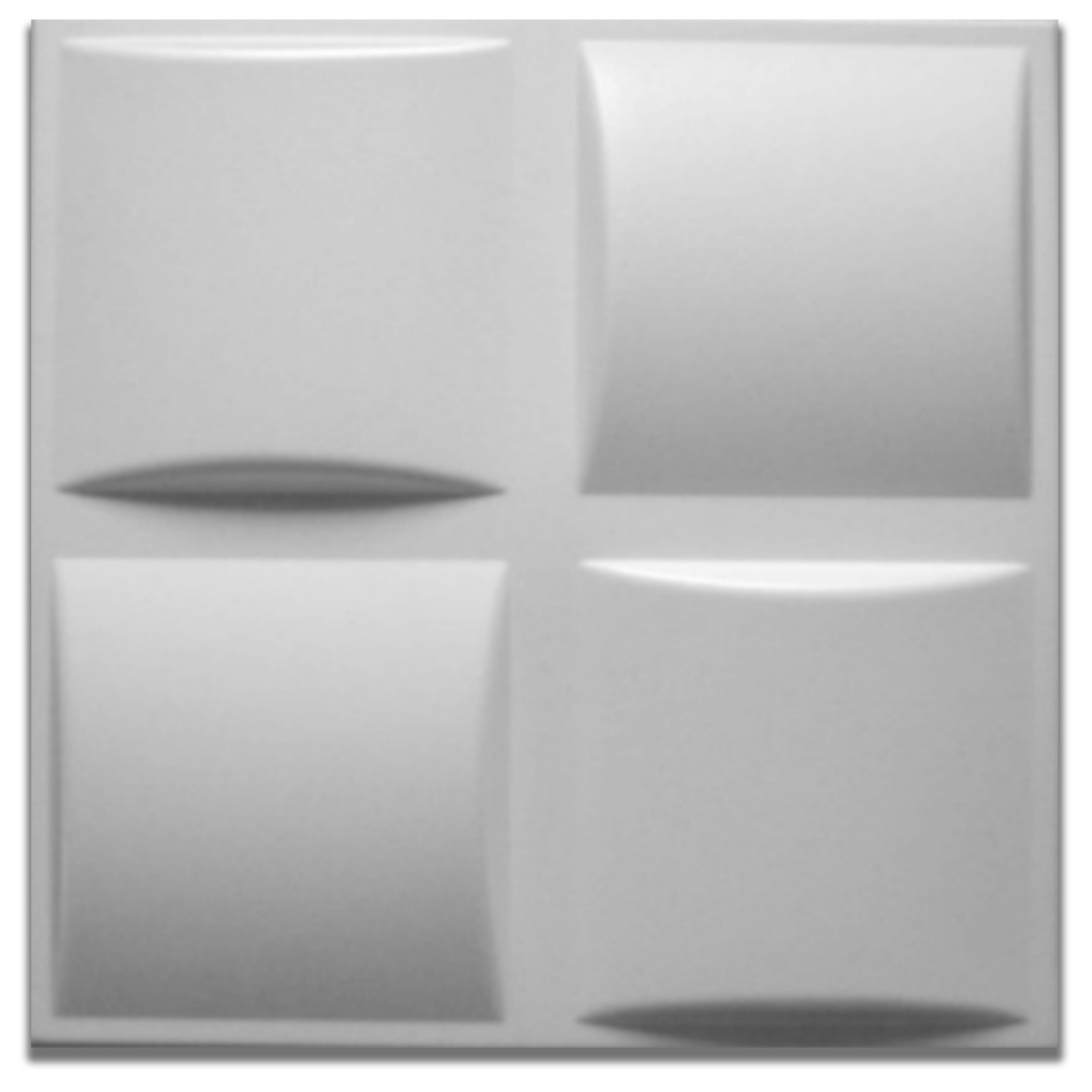 10/20mq di Pannelli in EPS (polistirene compatto) 3D a soffitto o Parete 50x50x2cm Bianchi 4 modelli Eternal Parquet