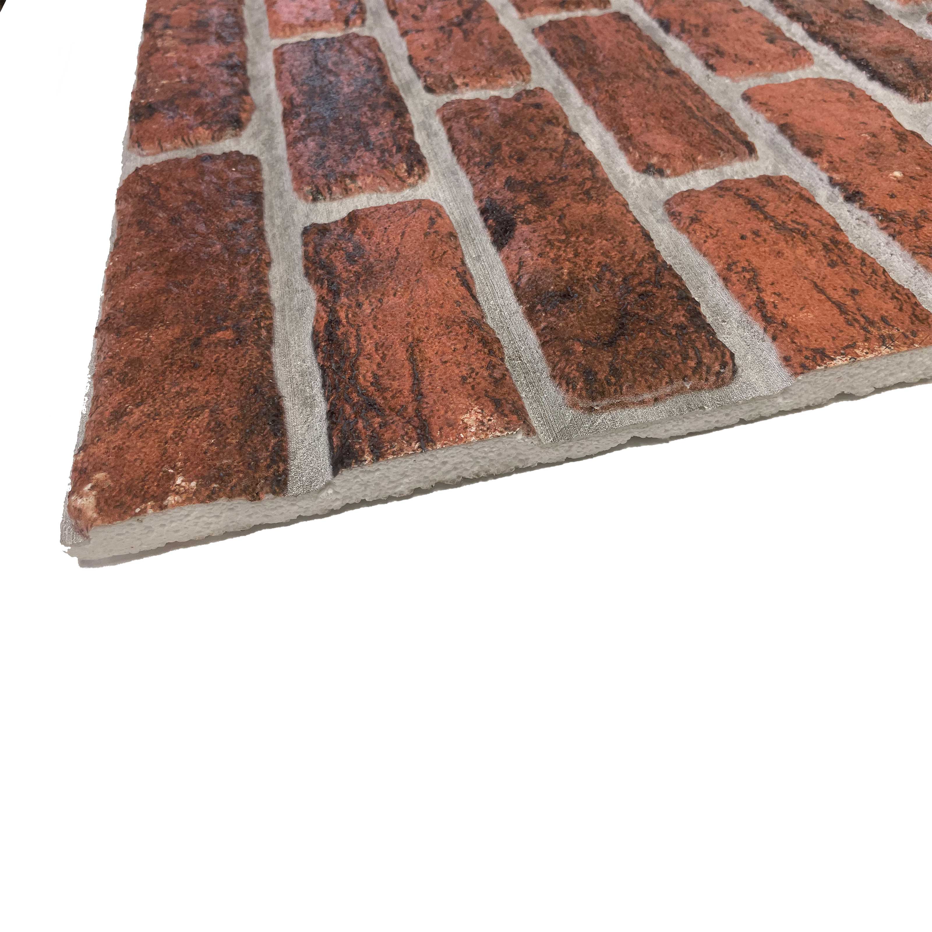 CAPPOTTO esterno - interno isolante in STYROFOAM 3D da 2cm con sabbiatura e malta mattoni Rossi - Eternal Parquet