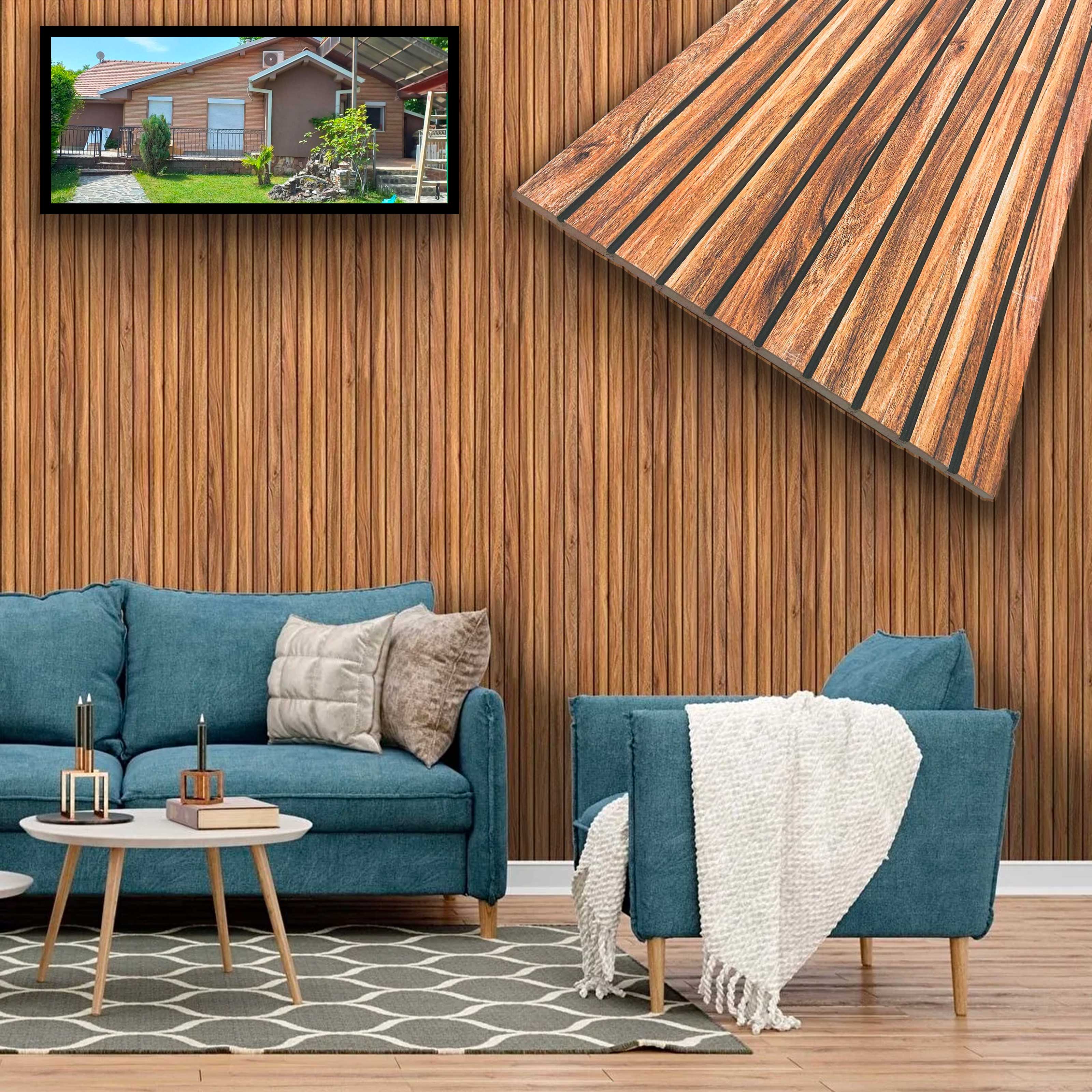 CAPPOTTO esterno - interno isolante in STYROFOAM 3D da 2cm con sabbiatura e malta MILLERIGHE ROVERE SCURO - Eternal Parquet