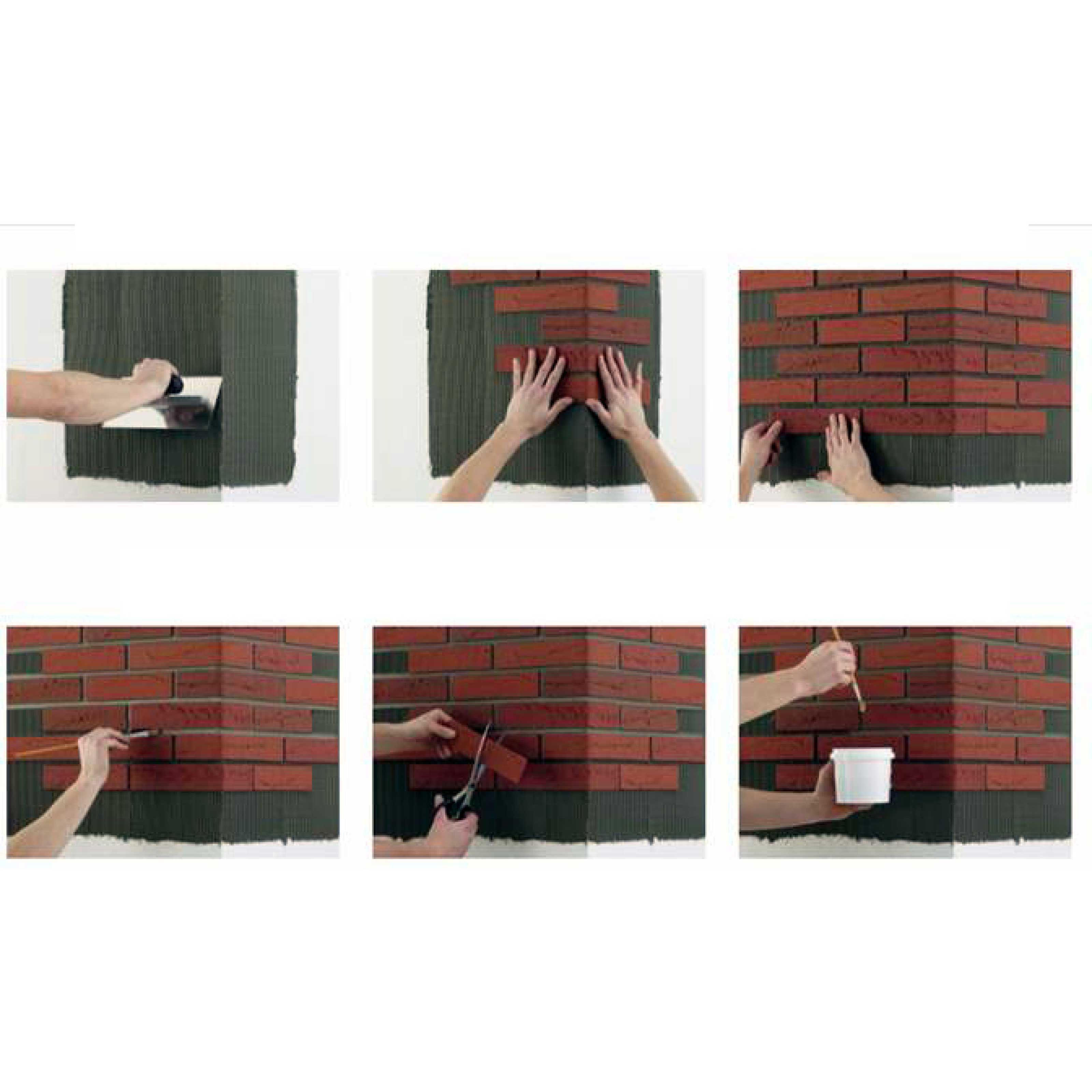 RIVESTIMENTO esterno - interno isolante FLEX 248X770X5mm con mattoni BRUNI Ultrarealistici - Eternal Parquet