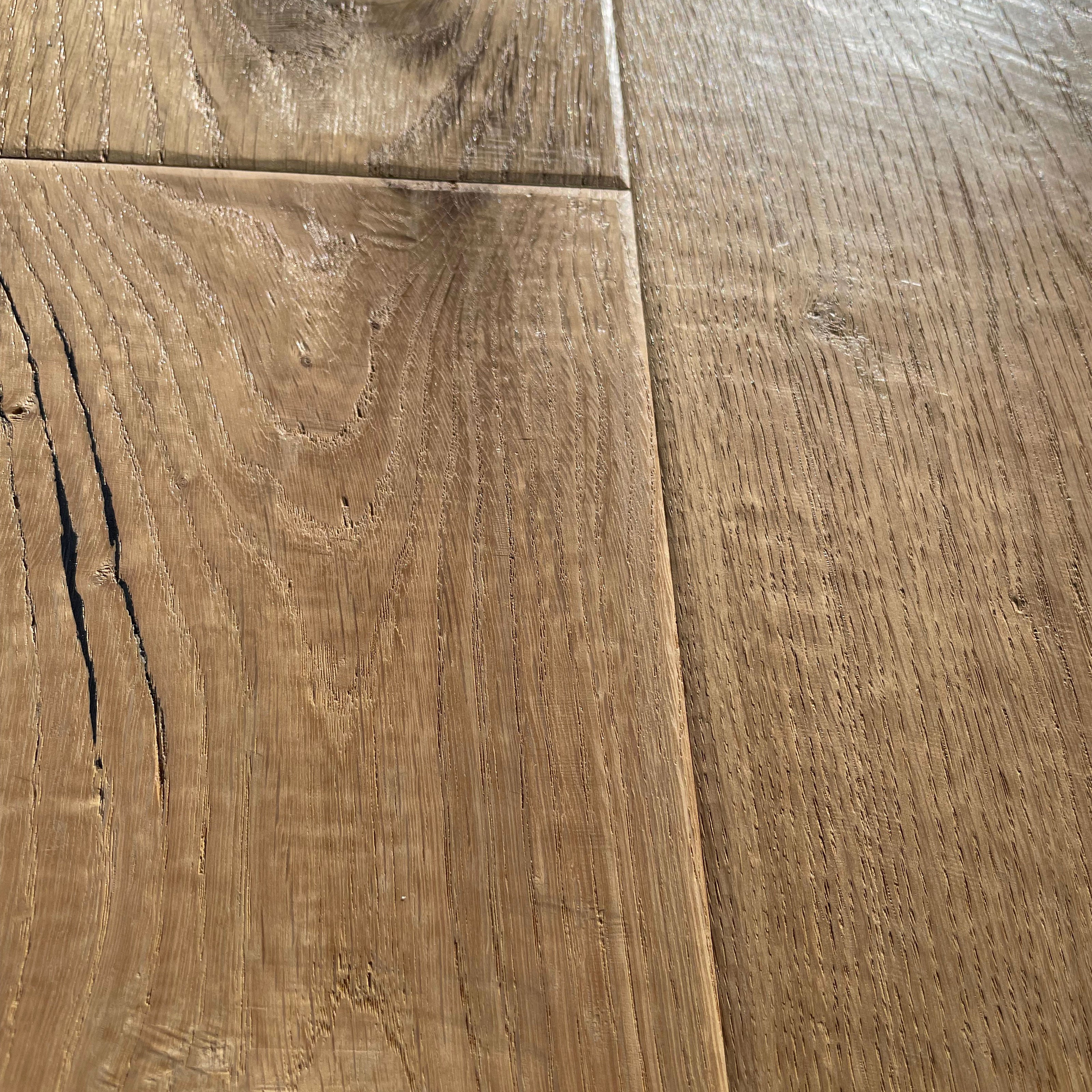 Maxilistone parquet "I MANUFATTI" quercia BIANCA Olio/Cera 12x158x600/1830 piallata e bisellata a mano - Eternal Parquet