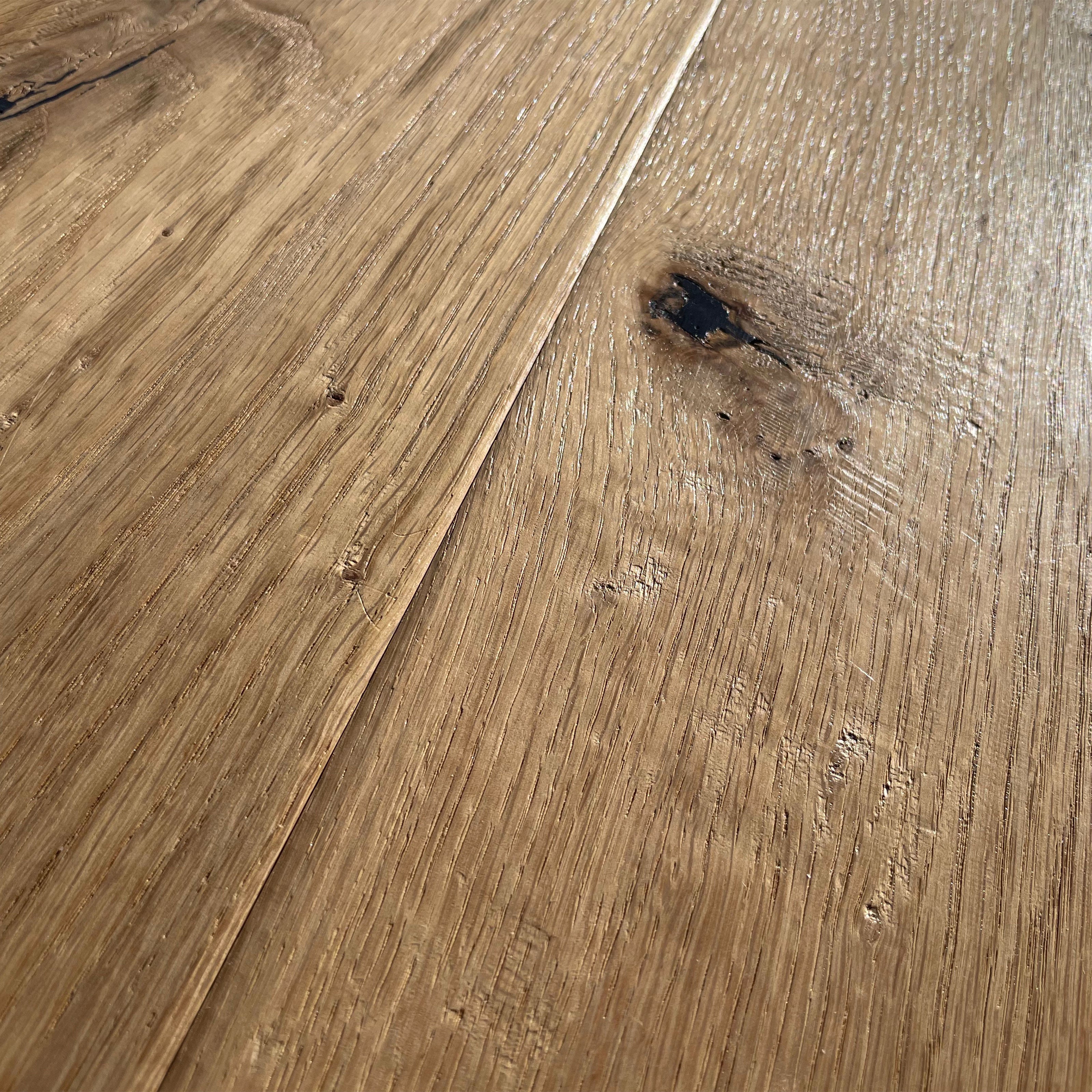 Maxilistone parquet "I MANUFATTI" quercia BIANCA Olio/Cera 12x158x600/1830 piallata e bisellata a mano - Eternal Parquet