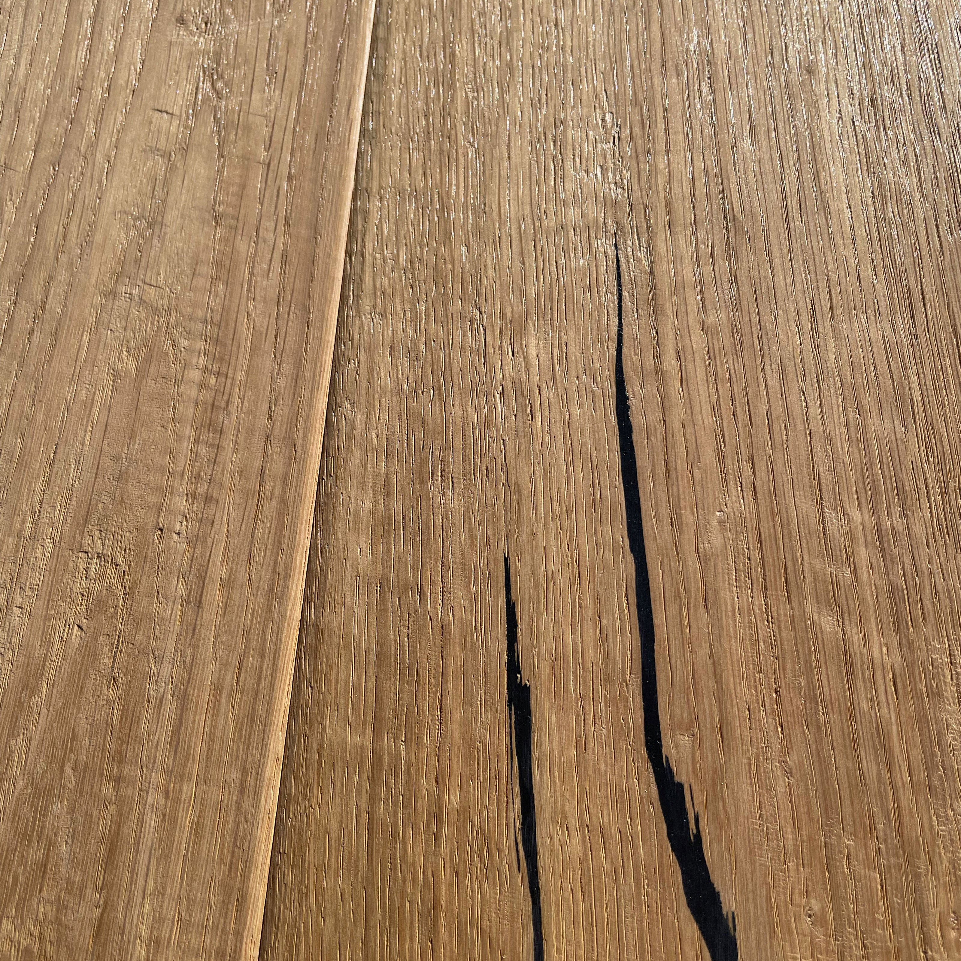 Maxilistone parquet "I MANUFATTI" quercia BIANCA Olio/Cera 12x158x600/1830 piallata e bisellata a mano - Eternal Parquet