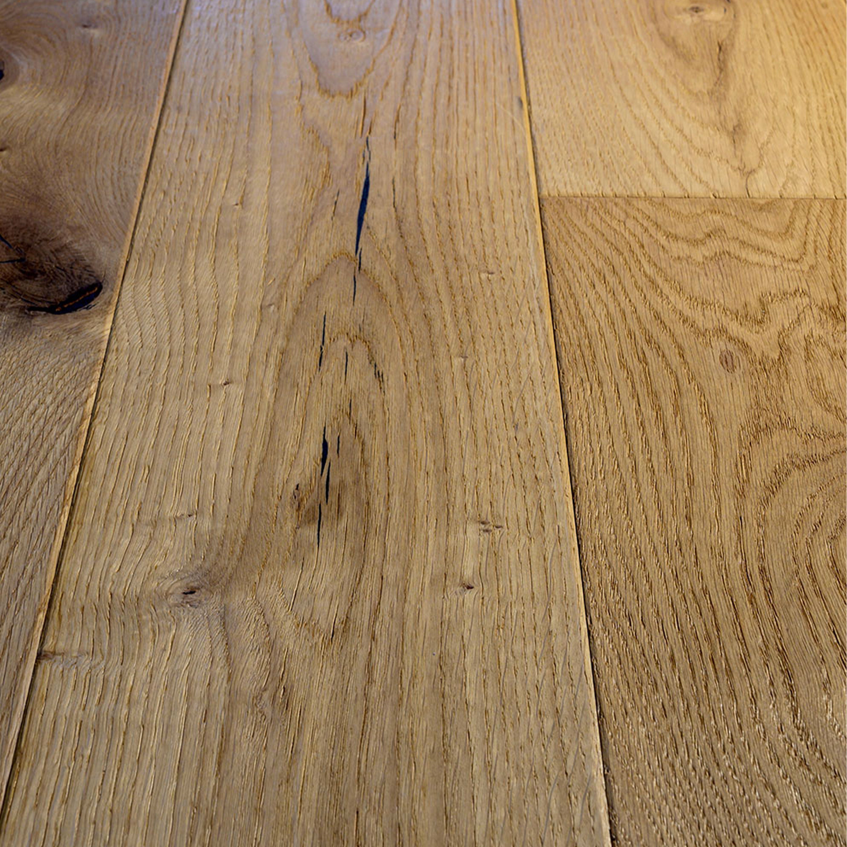 Maxilistone parquet "I MANUFATTI" quercia BIANCA Olio/Cera 12x158x600/1830 piallata e bisellata a mano - Eternal Parquet